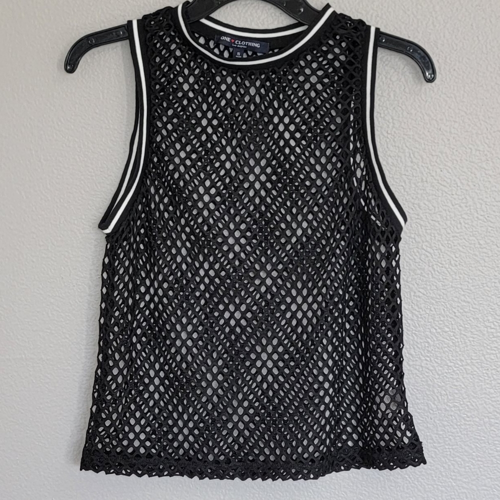 ONE CLOTHING  SHEER TANK TOP/ S,